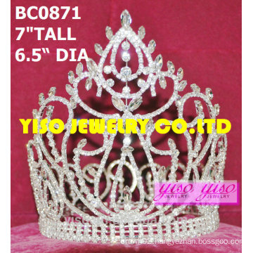 clear rhinestone full crowns and tiaras